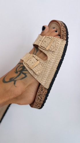 SANDALES MALIK BEIGE