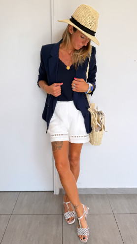 SHORT SAÏA BLANC