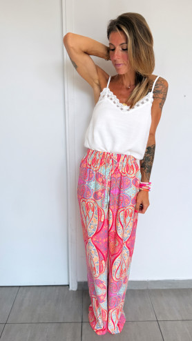 PANTALON ESTEBAN ROUGE