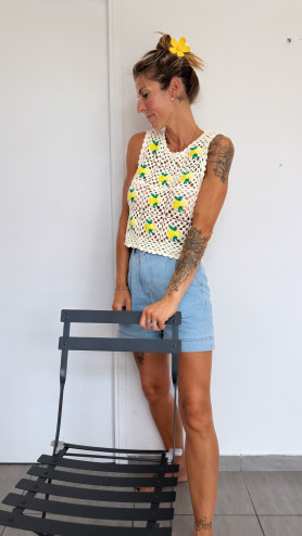 TOP MIMO (CROCHET CITRON )