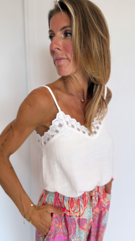 DÉBARDEUR ANTOINETTE BLANC