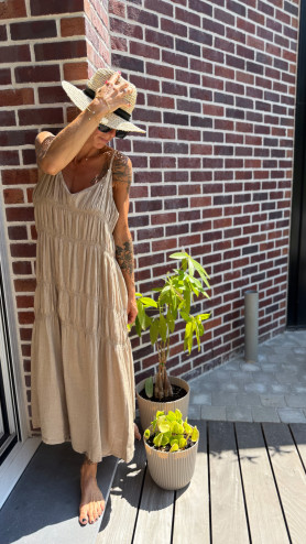 ROBE OPHÉLIE CAMEL