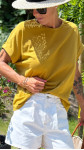 T-SHIRT GRACE MOUTARDE