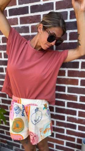 T-SHIRT GRACE MOUTARDE