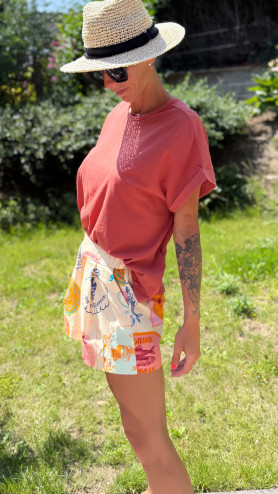 T-SHIRT GRACE MOUTARDE