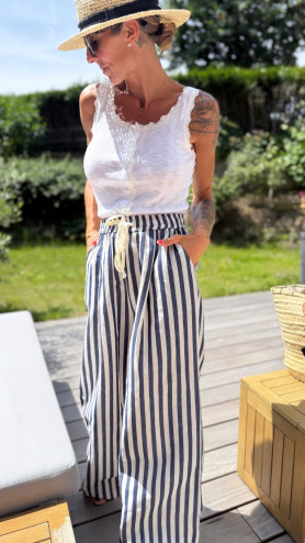 PANTALON JOYCE MARINE