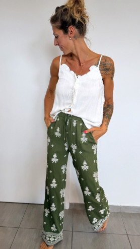 PANTALON TIAGO VERT