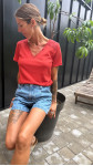 T-SHIRT JULIETTE TERRACOTTA
