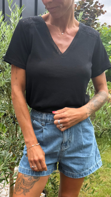 T-SHIRT JULIETTE NOIR