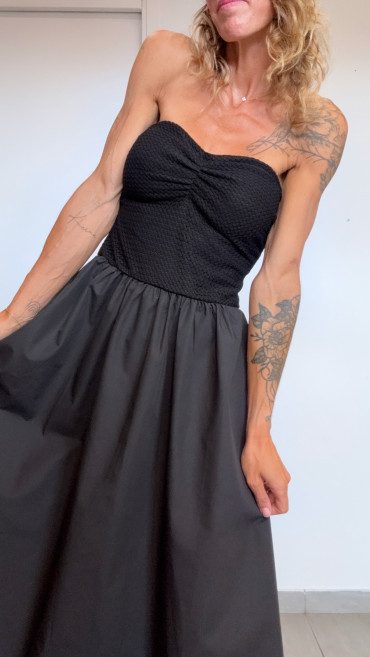 ROBE FLORE NOIRE