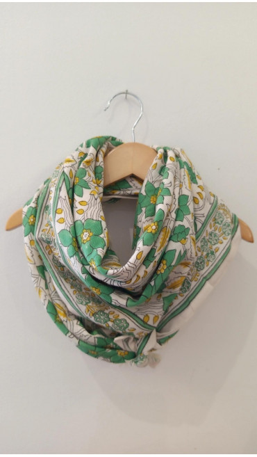 FOULARD AGRA PISTACHE