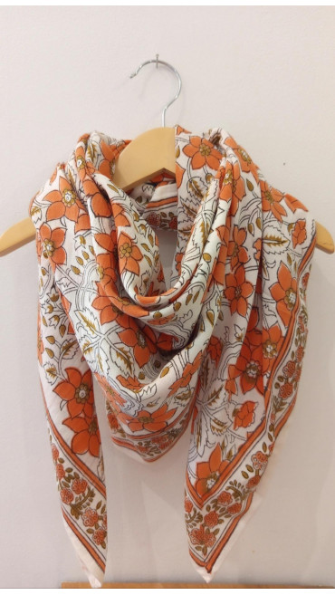 FOULARD AGRA CORAIL