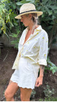 CHEMISE MANI JAUNE