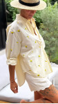 CHEMISE MANI JAUNE