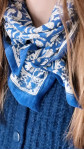 FOULARD SANTORIN BLEU ROYAL PM