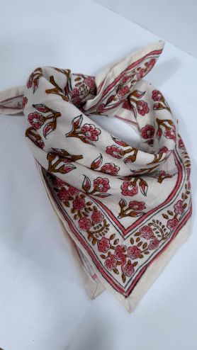 FOULARD CERISIER ROSE PM