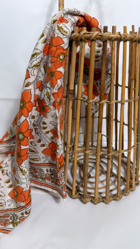 FOULARD AGRA CORAIL