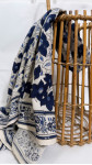 FOULARD  FLEURS MARINE