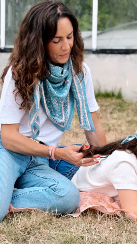 FOULARD CAGLIARI BLEU