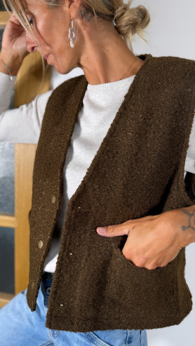 GILET PEDRO CHOCO