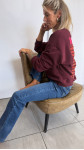 SWEAT ICONIC BORDEAUX