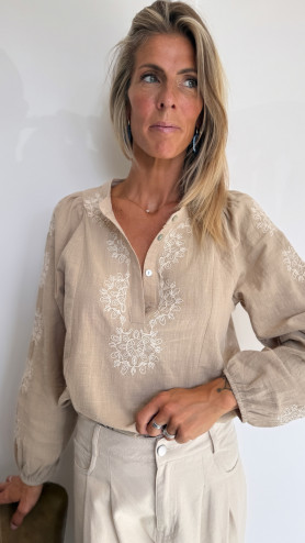 BLOUSE GIO TAUPE