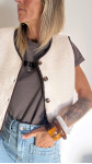 GILET AMBRI ÉCRU