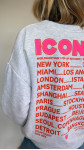 SWEAT ICONIC GRIS CLAIR