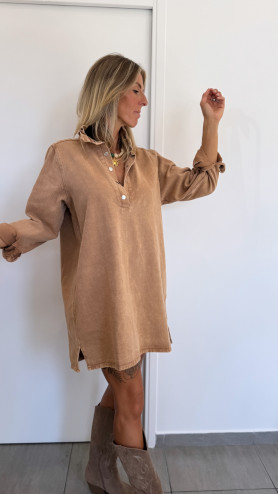 ROBE MAÏA CAMEL
