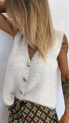 PULL JOSY ÉCRU