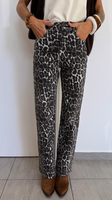 PANTALON ÉMIA LÉOPARD