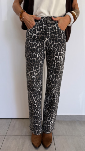 PANTALON ÉMIA LÉOPARD