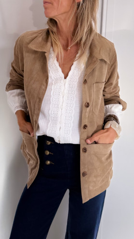 VESTE DAIM