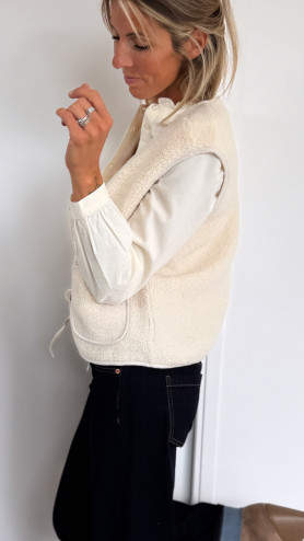 GILET MARTIAL CRÈME