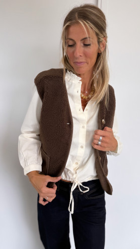 GILET MARTIAL CHOCO