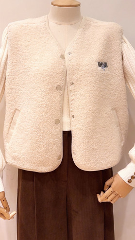 GILET NOÉLINE ÉCRU