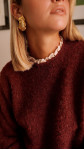 PULL DOLCÉ BORDEAUX