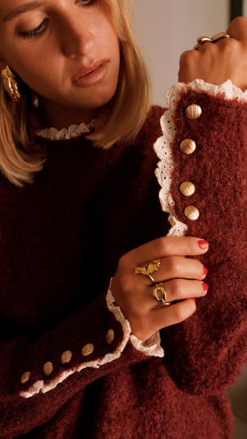 PULL DOLCÉ BORDEAUX
