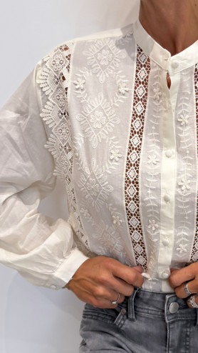 CHEMISIER MÉLI ÉCRU CHEMISIER MÉLI ÉCRU