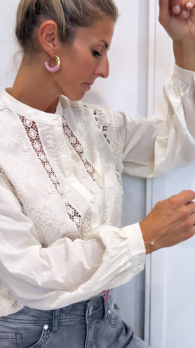 CHEMISIER MÉLI ÉCRU CHEMISIER MÉLI ÉCRU