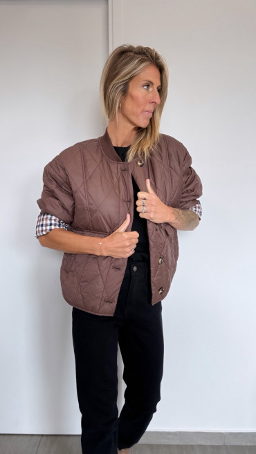 MANTEAU COLETTE CHOCOLAT