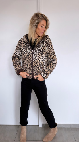 VESTE OTALO LÉOPARD