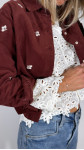 VESTE TINY BORDEAUX
