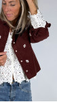 VESTE TINY BORDEAUX