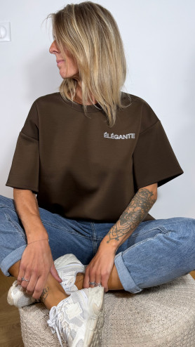 T-SHIRT ÉLÉGANT CHOCO T-SHIRT ÉLÉGANT CHOCO