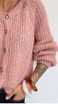 GILET GANDON ROSE