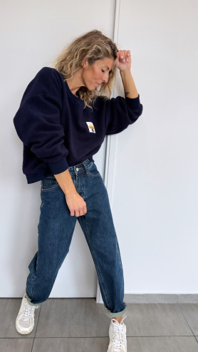 SWEAT POLAIRE BLEU MARINE SWEAT POLAIRE BLEU MARINE