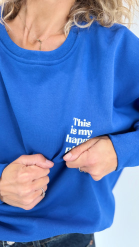 SWEAT CLARYSSE BLEU ROYAL