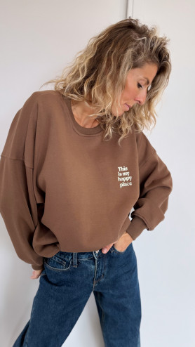 SWEAT CLARYSSE CHOCOLAT