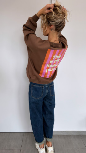 SWEAT CLARYSSE CHOCOLAT